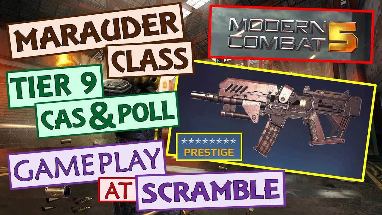 MARAUDER Class - MC5 - Gameplay of CAS&POLL (Tier 9) - SCRAMBLE map