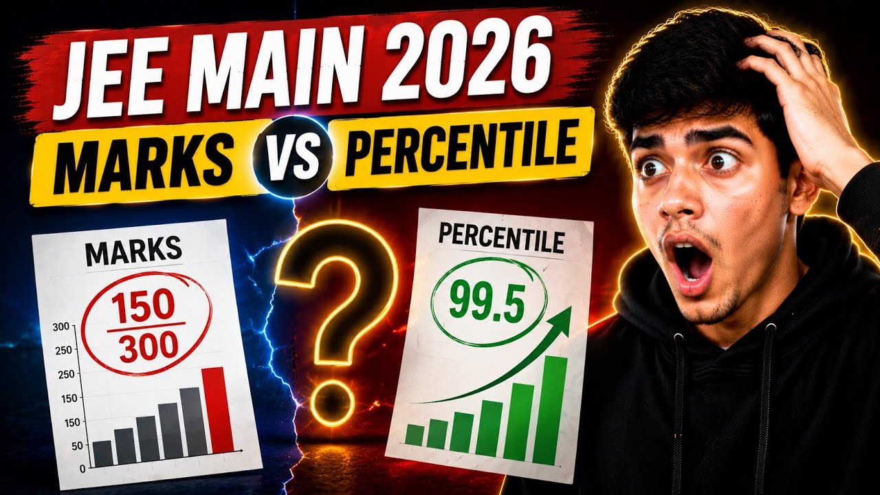 JEE Main 2026 Marks vs Percentile 😱 | 99 Percentile = How Many Marks?
