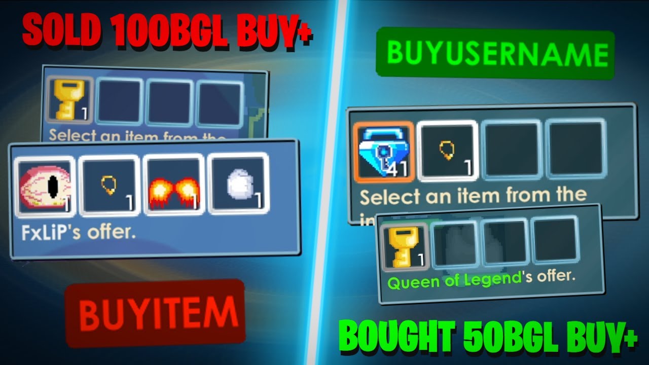 Sold BUY+ 100bgl, Bought BUY+ 50bgl in 1 Video | Growtopia