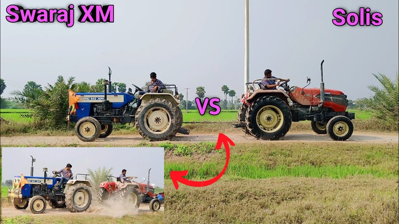 Swaraj tractor VS Solis tractor Tractor video's |tractor video's@marrisrikanth379