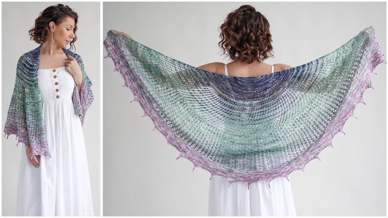 Ondinea - A GORGEOUS Water Lily Knitted Shawl Pattern!
