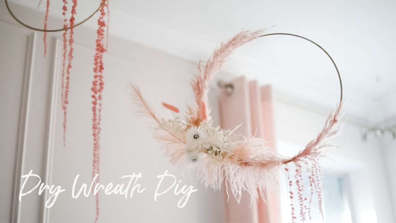 DIY Dry Floral Wreath - last forever!