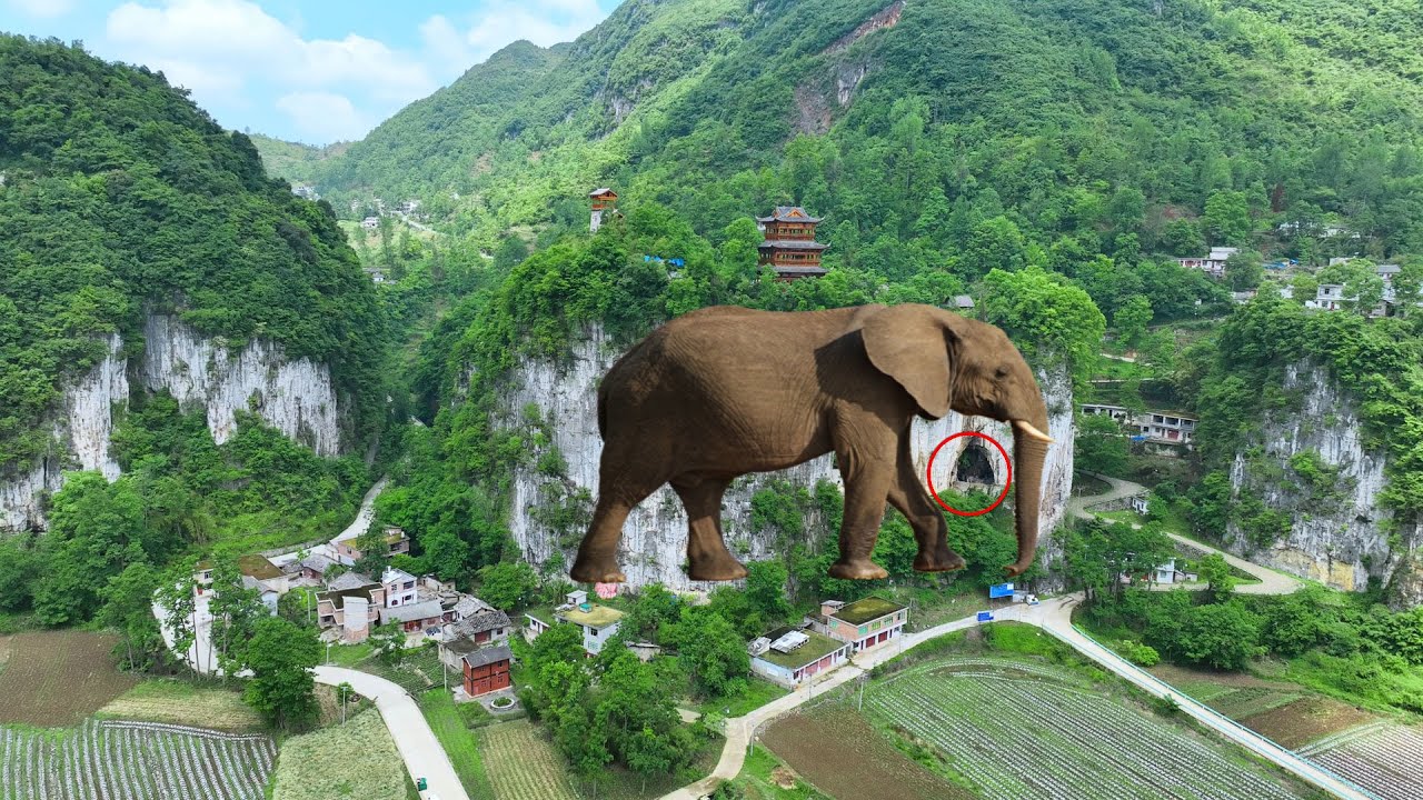 「大象」的鼻子處竟有一山洞，一戶人家住了300多年，給多少錢都不願意搬走｜A family has lived in a cave for over 300 years