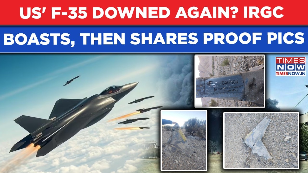 US Air Force's F-35 Shot Down Again? IRGC Drops Bombshell, Iran Boasts With Proof, Watch Pictures