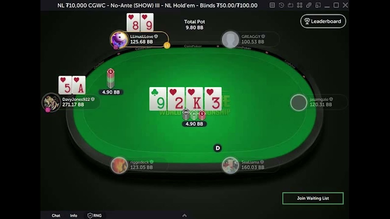 High Stakes Cash Game World Championship Big Pots Cards Up