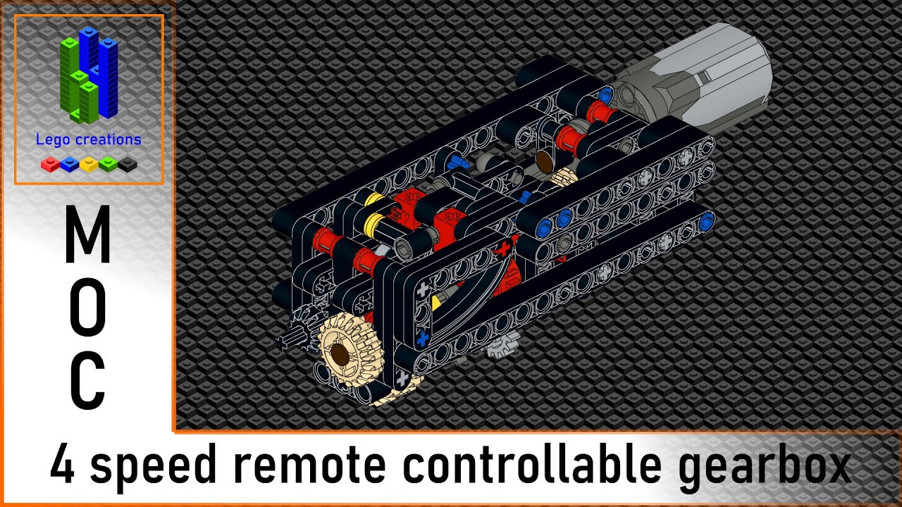Remote controllable 4 speed gearbox