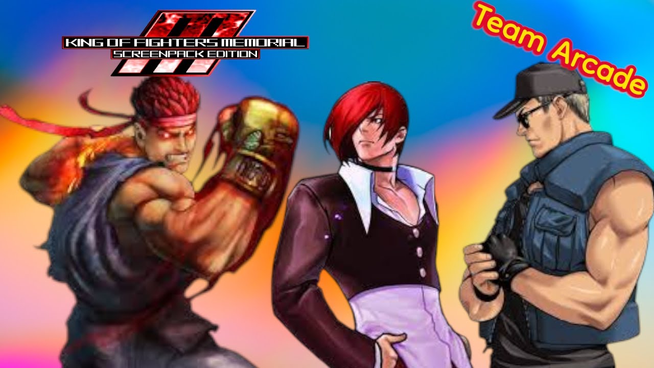 ⚡ **Evil Ryu • Iori • Clark | Team Arcade** **IKEMEN GO – KOF Memorial Screenpack Edition**