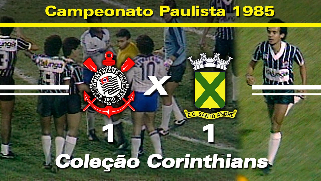 Corinthians 1 x 1 Santo André - 19 / 06 / 1985 - Campeonato Paulista