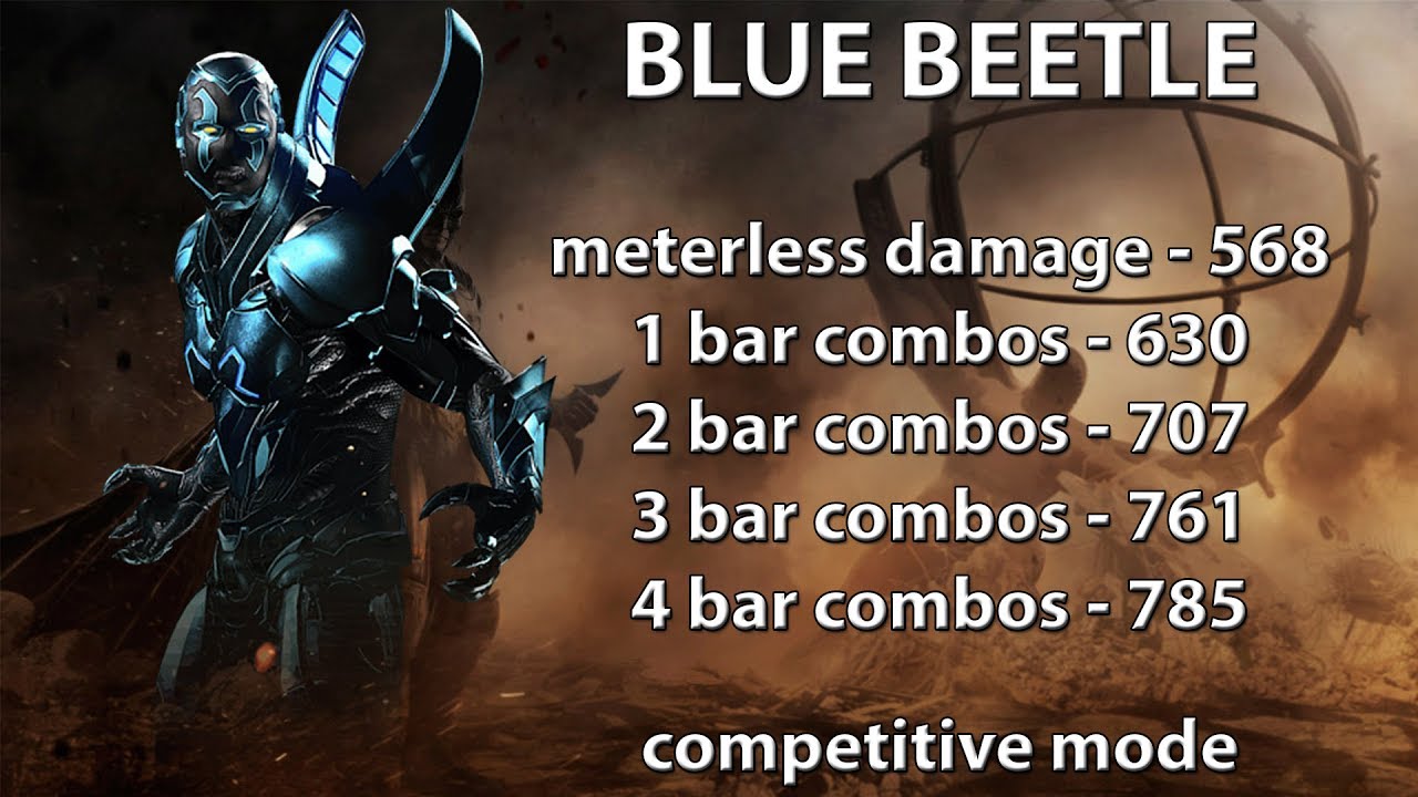 Injustice 2: Blue Beetle combo guide. Beginner/advanced. Damage up to 785. WHY NO DAMAGE?