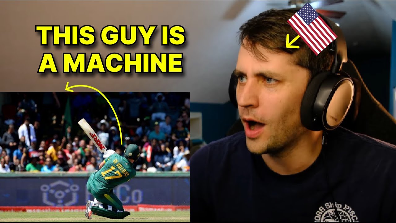 American reacts to AB de Villiers Fastest 100