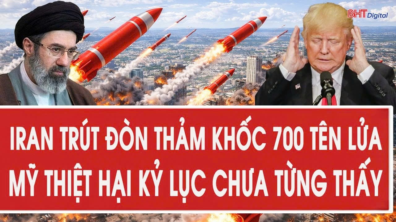 Cập nhật Mỹ - Iran 16/3: Iran trút đòn thảm khốc 700 tên lửa, Mỹ thiệt hại kỷ lục chưa từng thấy