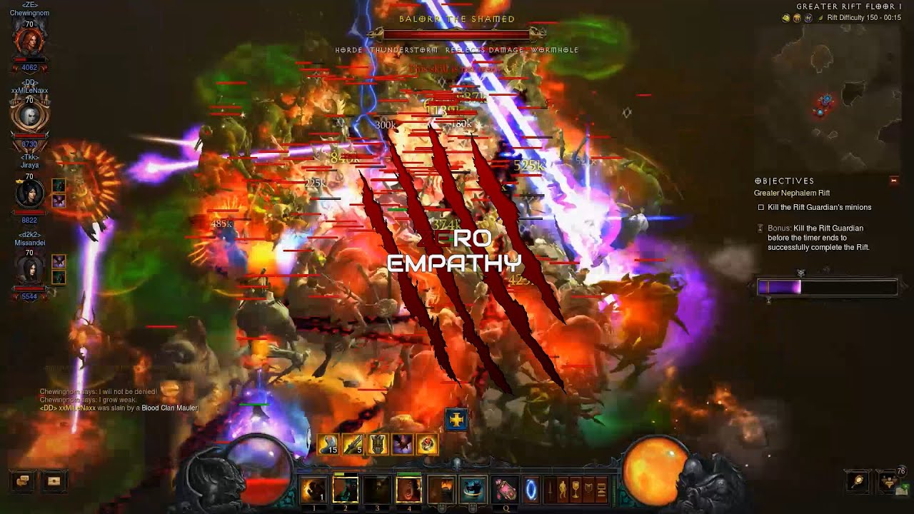 [Diablo 3] Season 27 GR150 4man [2:08] w/ LoD Bazooka #NoPower #LFPylon