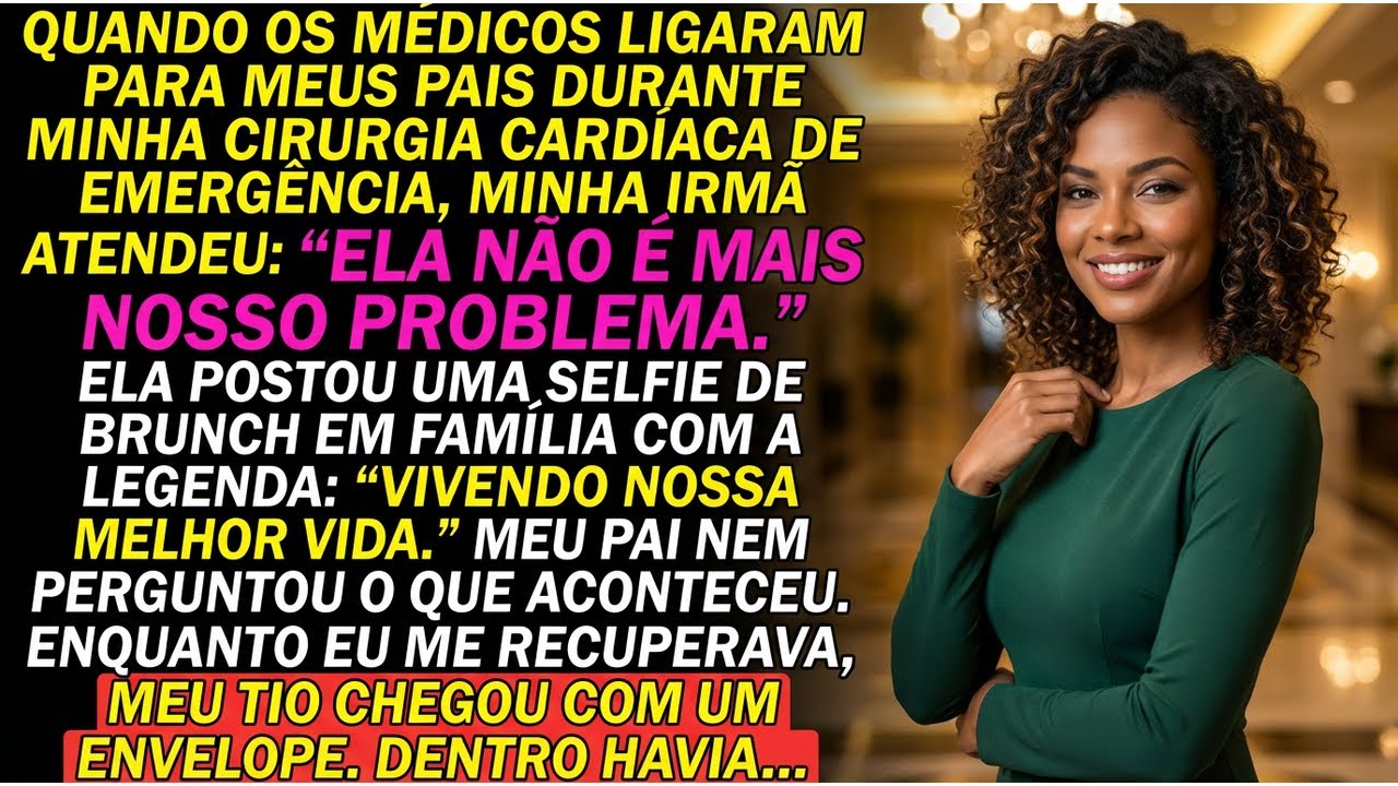 Quando os médicos ligaram para meus pais durante minha cirurgia cardíaca de emergência, minha irmã