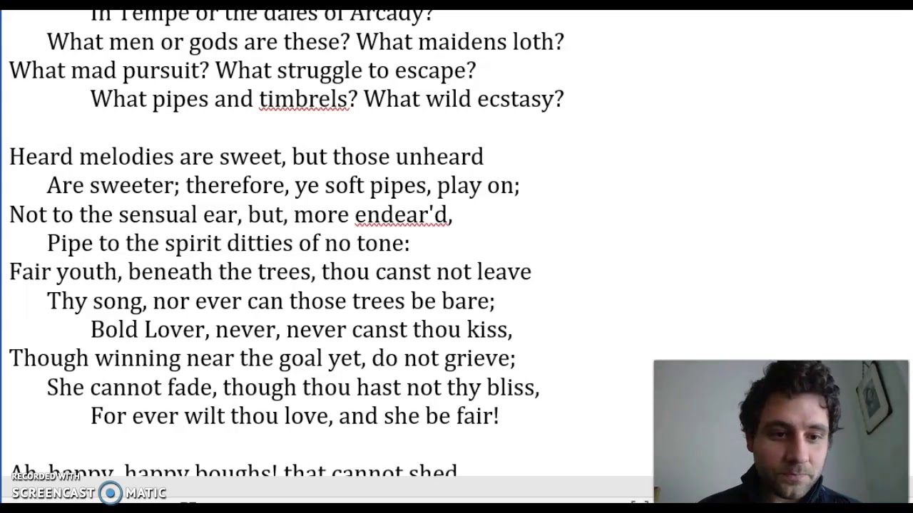 Analysis of Ode on a Grecian Urn by Keats