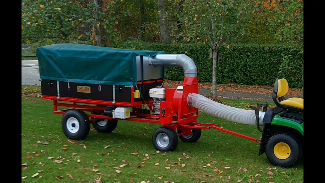 bladzuiger met kiepwagen voor zitmaaier @jostatuinmachines.nl