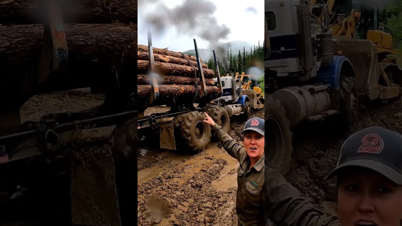 Extreme Logging Trucks on Dangerous Roads🔥 