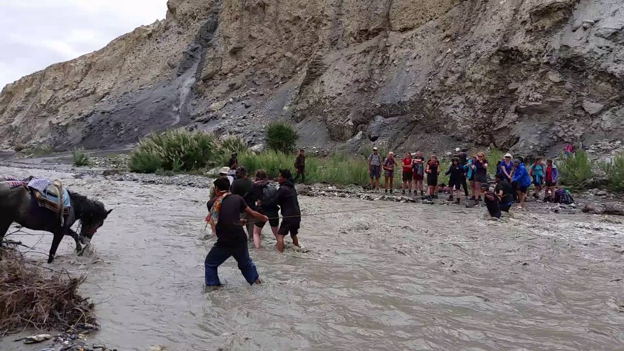 Markha Valley River Crossing