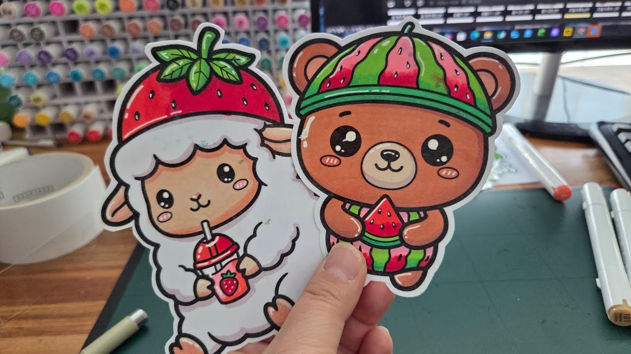 How to coloring & sticker making
