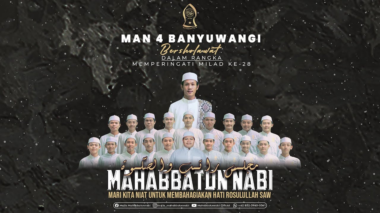 MAN 4 BANYUWANGI BERSHOLAWAT BERSAMA MAJLIS MAHABBATUN NABI