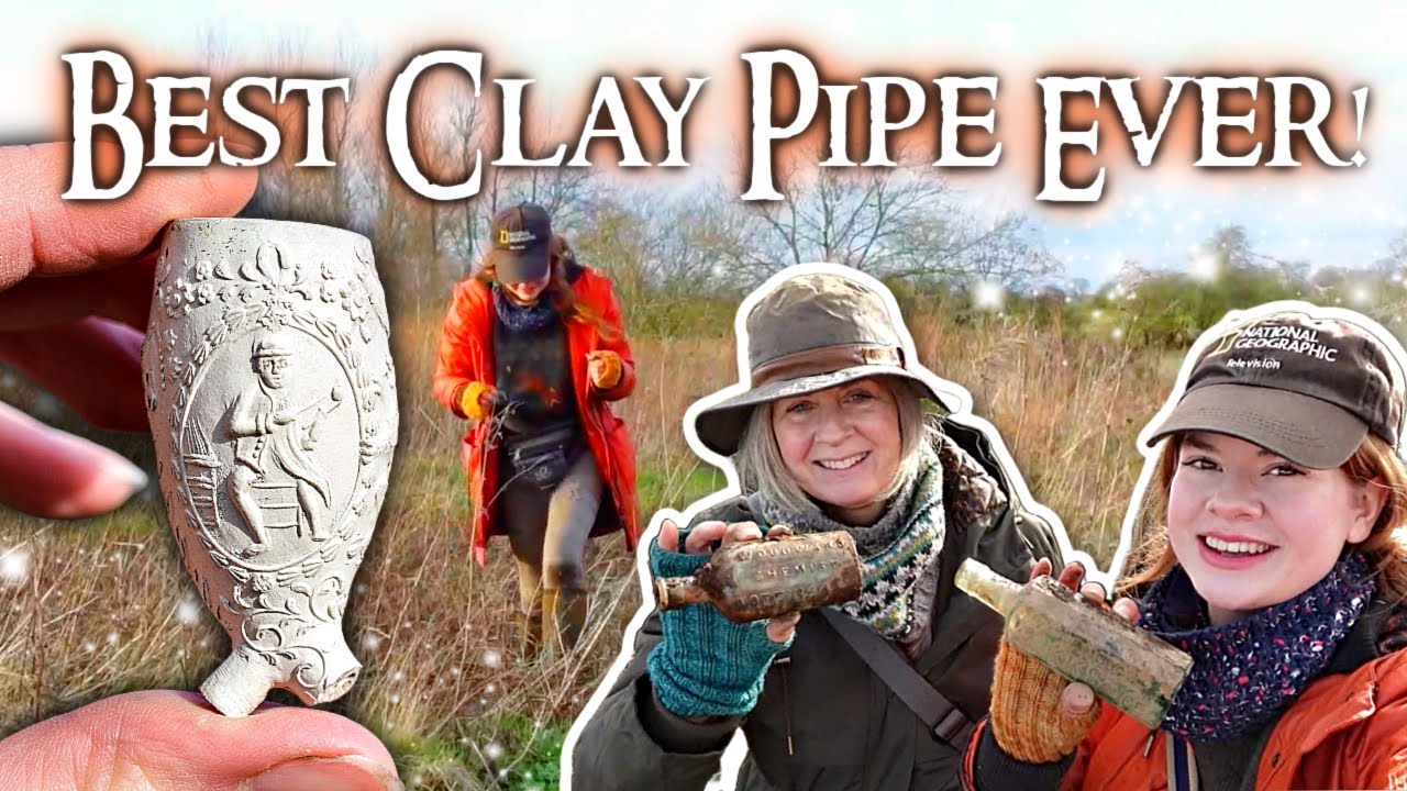 SHOCKING History! & BEST Clay Pipe Find Ever! Victorian Bottle Digging!