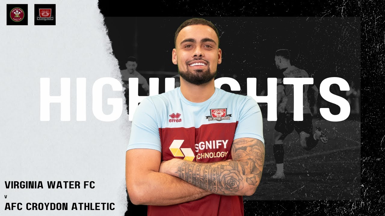 Virginia Water Vs AFC Croydon Athletic | 3-3 (FT) 7-6 (PENS) Highlights | 23rd January 2024