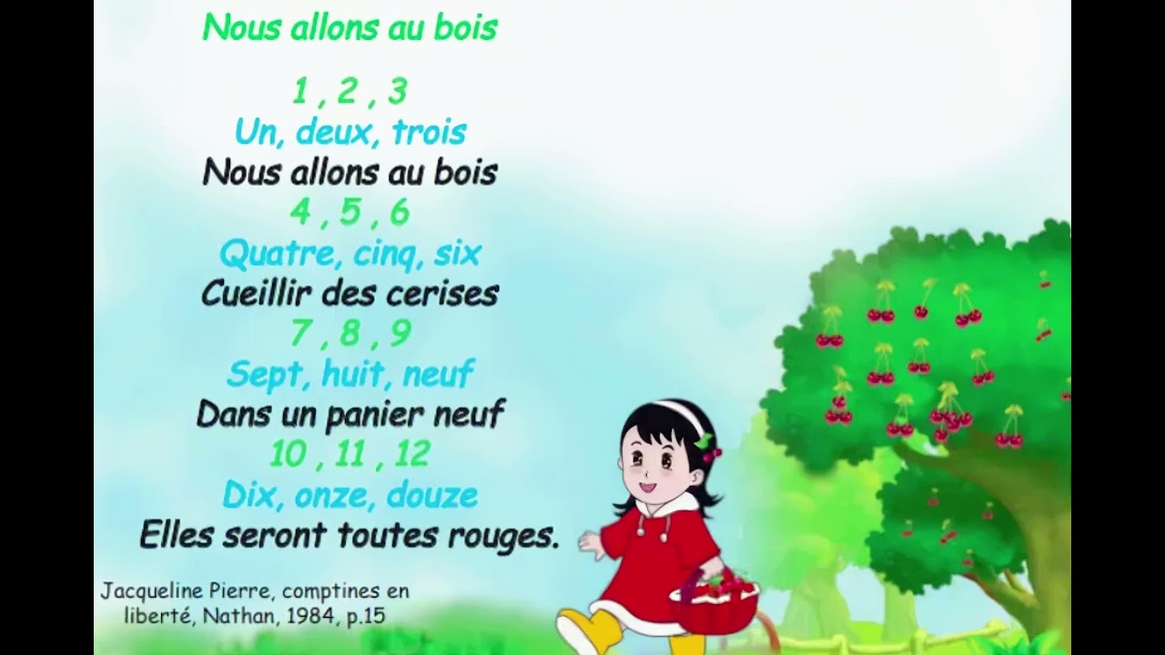 Nous allons au bois (3eme AP) أنشودة السنة الثالثة إبتدائي