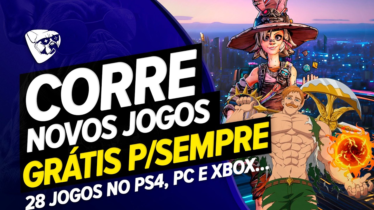 CORRE !!! Novos JOGOS GR&Aacute;TIS Para VOC&Ecirc; Pegar PARA SEMPRE No PS4, PC e XBOX  !!! 28 JOGOS GR&Aacute;TIS !