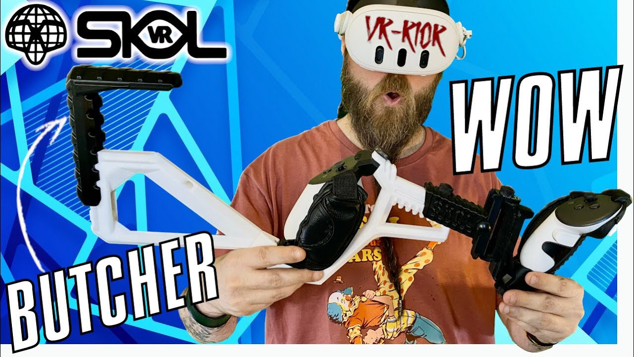 IL MIGLIOR GUNSTOCK PER QUEST 3? RECENSIONE BUTCHER VR GUNSTOCK di SKOL VR