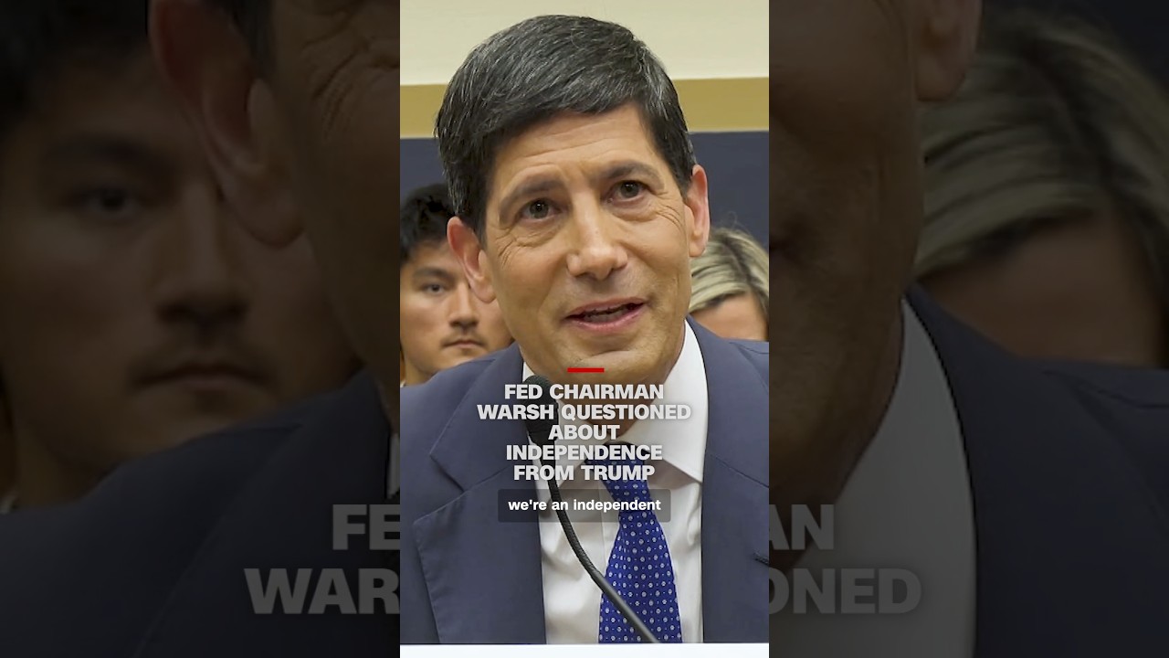 Fed Chairman Warsh questioned about independence from Trump