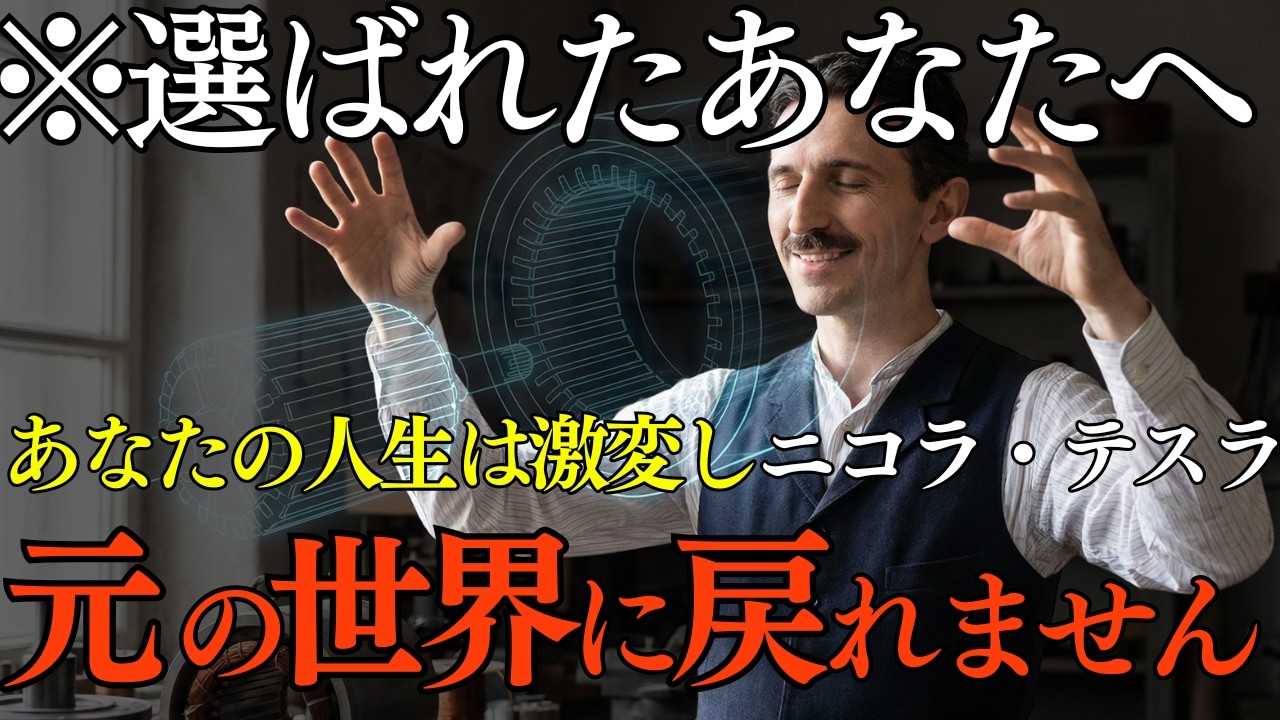 【ニコラ・テスラ】※選ばれたあなたへ※ 次の段階へ移行します。この「3つの数字」を見た瞬間、あなたの人生は激変し、もう元の世界には戻れません｜二コラ・テスラ｜369｜周波数｜