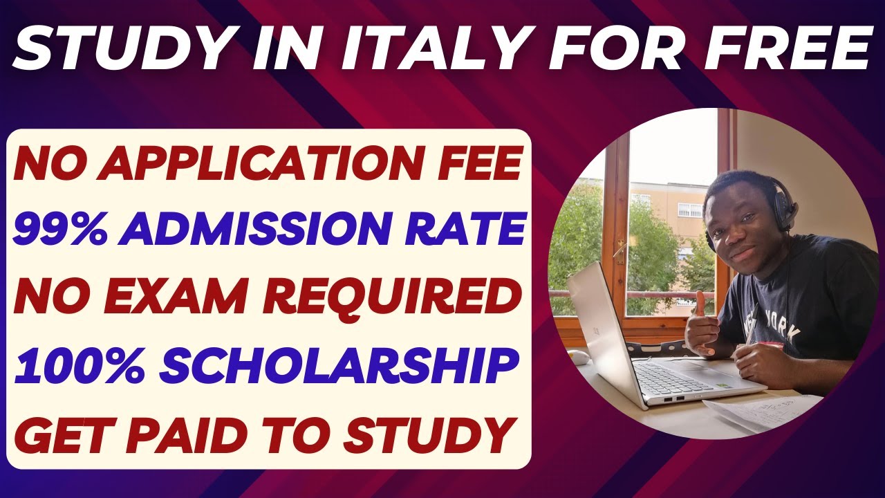 Study in Italy for Free | Guaranteed Funding + No Exam Required