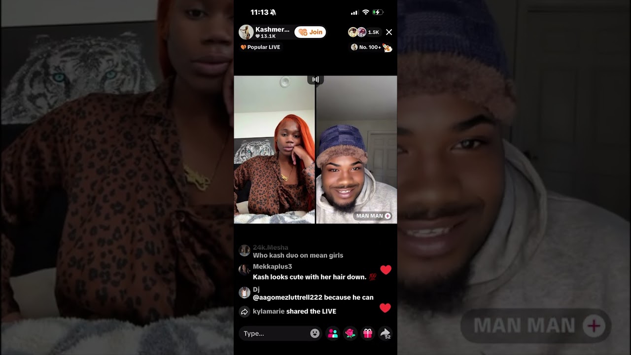 Kash from Nowthatstv goes live #Nowthatstv #kashmir #southcentralbaddies 