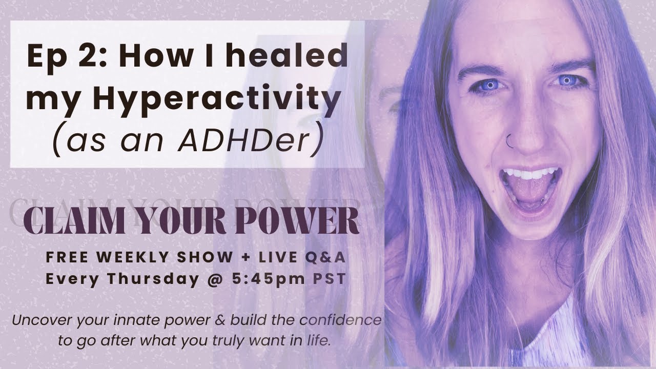 How my hyperactivity disappeared as someone diagnosed with ADHD (Ep 2 of weekly LIVE ADHD show)
