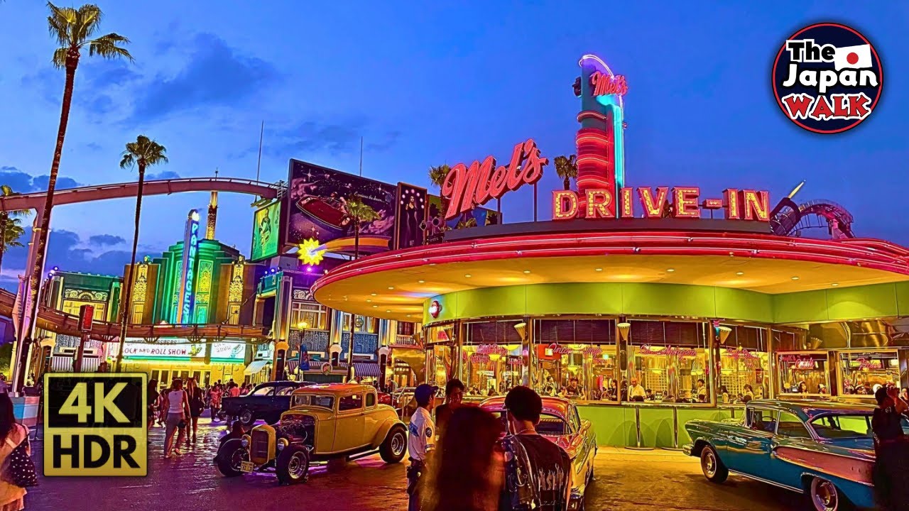 Universal Studios Japan: A Stunning Night Walk at USJ | Walking Tour | 4K HDR