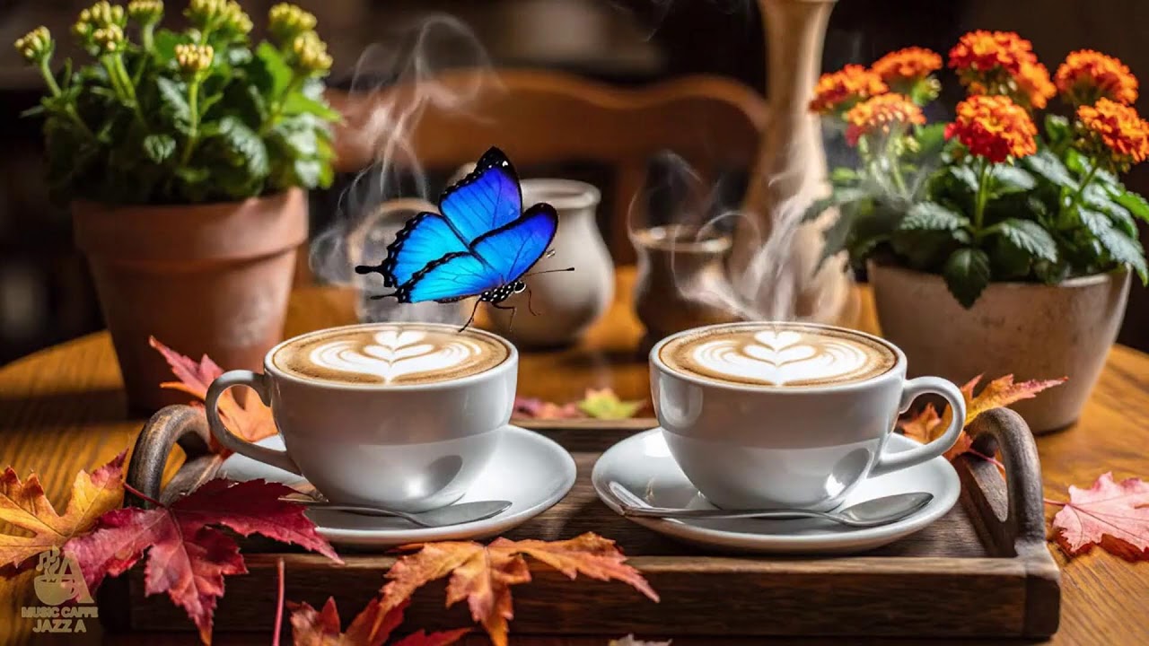 Happy Spring Morning Cozy Coffee Porch Ambience Soft Piano Jazz Music for Studying,Work
