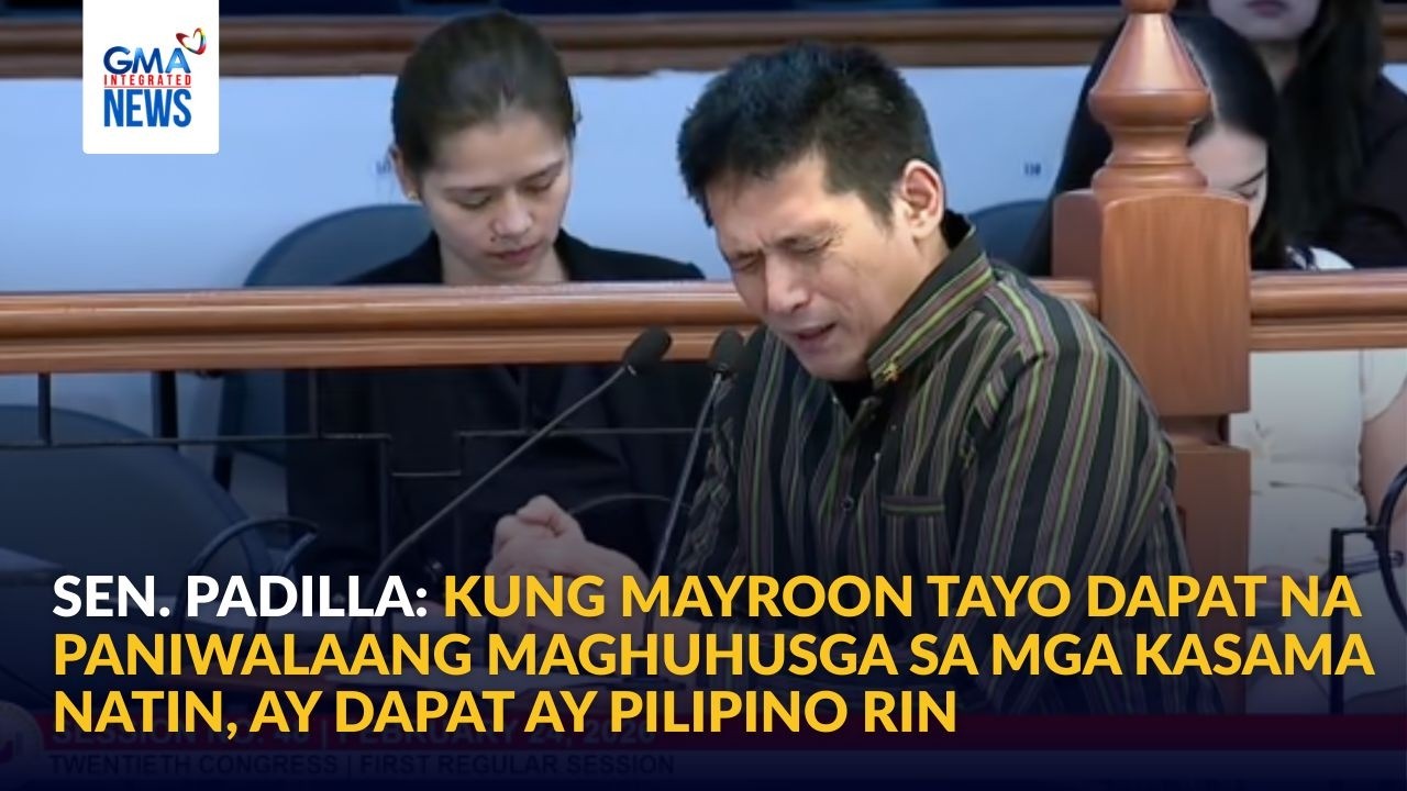 Robin Padilla nanawagan sa mga kapwa senador na magnilay sa ICC trial ni... | GMA Integrated News