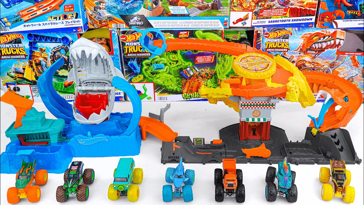 Hot Wheels Collection Unboxing Review ASMR | Hot Wheels Pizza Slam Cobra Attack Track Set