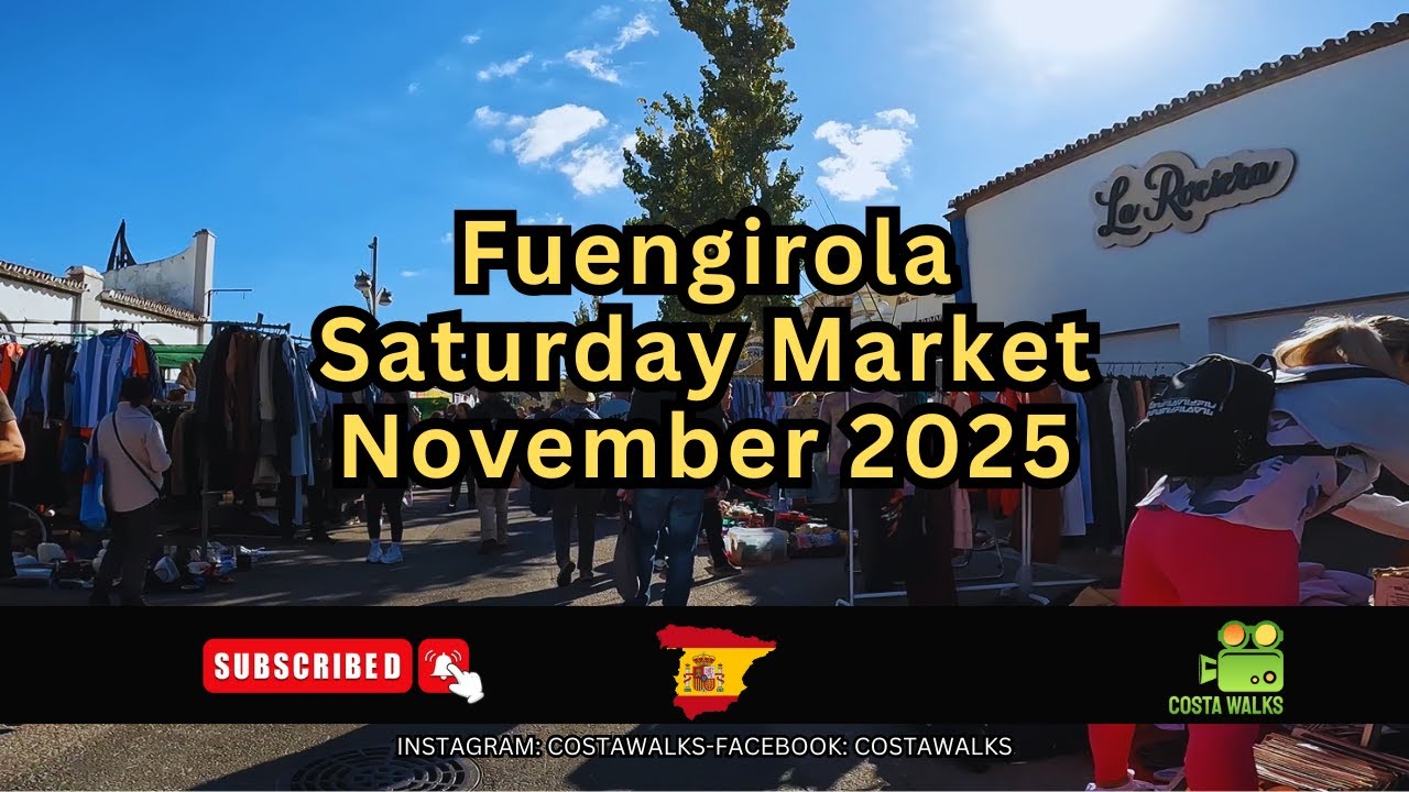 Fuengirola Saturday market November 2025 Malaga Costa Del Sol, Andalusia Spain