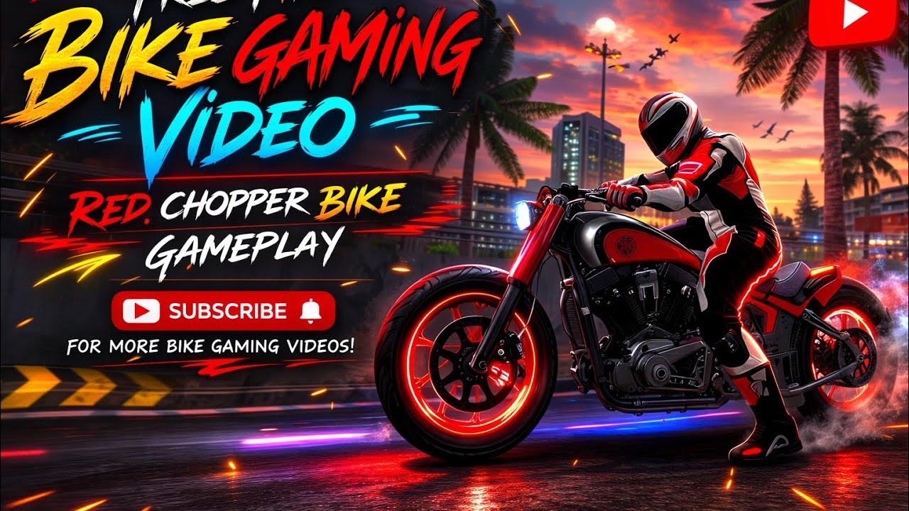 Red Chopper Bike Gameplay 🔥 Street Racing King | Ultimate Bike Gaming Video 2026 #bike #gaming 