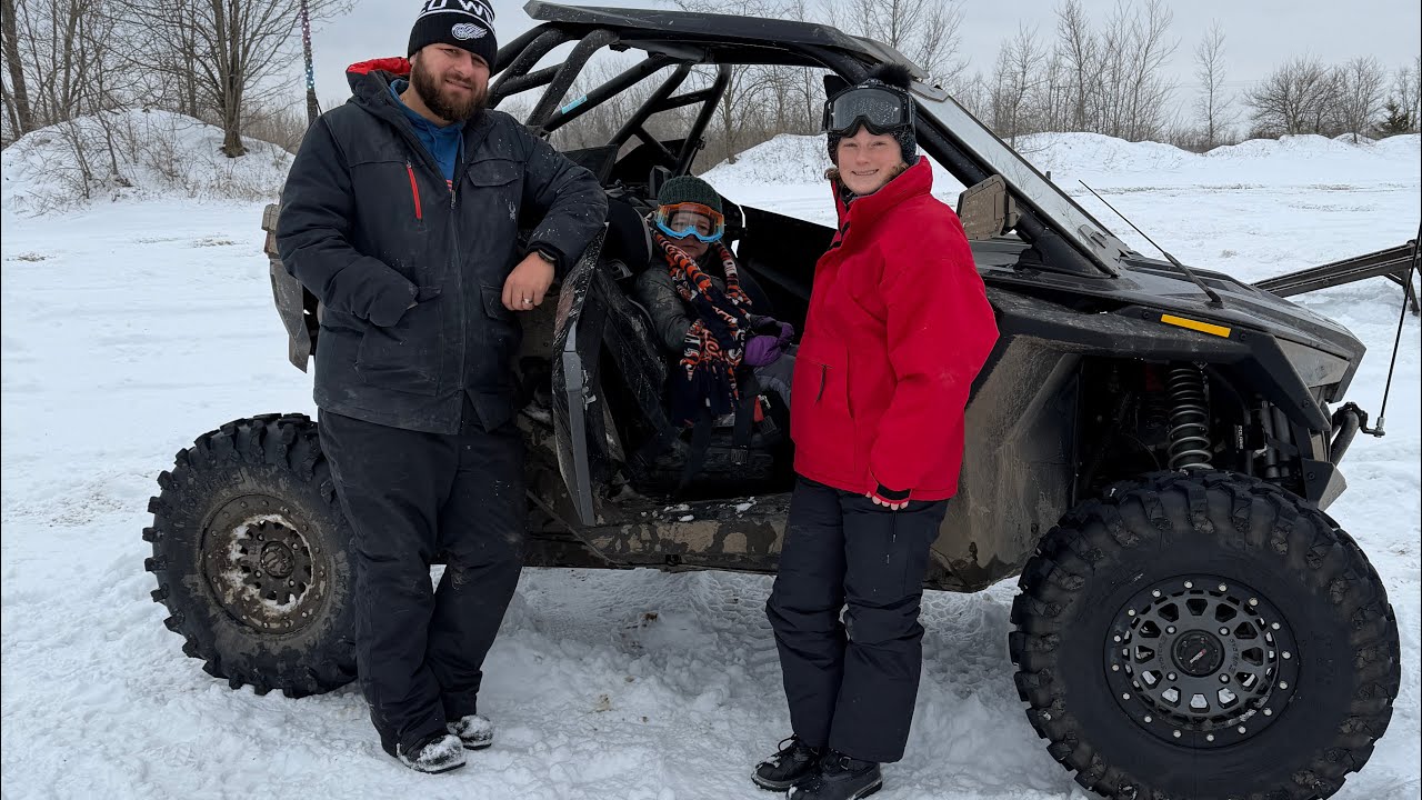 Winter riding with my wife, son, and father inlaw. 