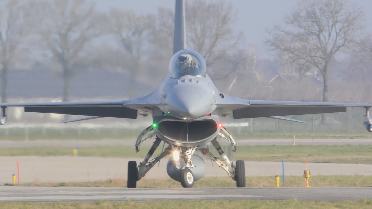 [4K] (RNLAF) F-16's Takeoff's and Landing's at Volkel [EHVK] (1K Special)