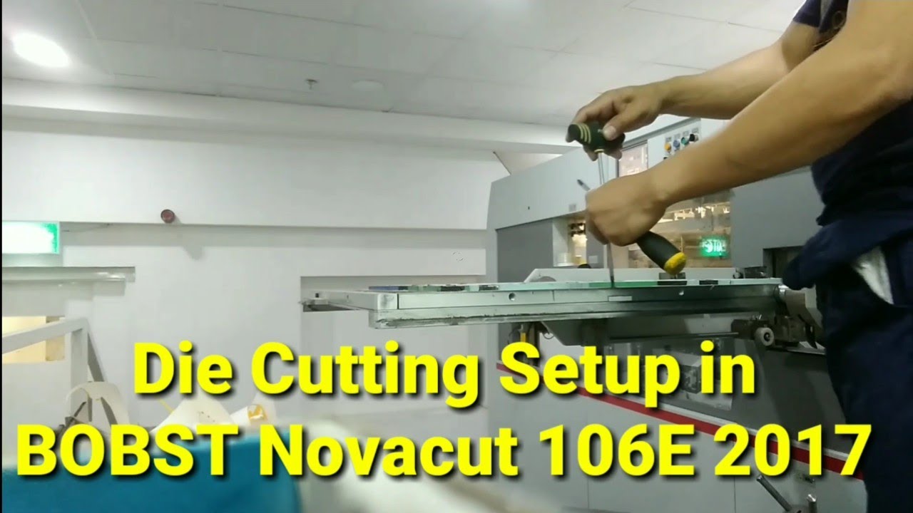 Die cutting setup #BobstNovacut106E