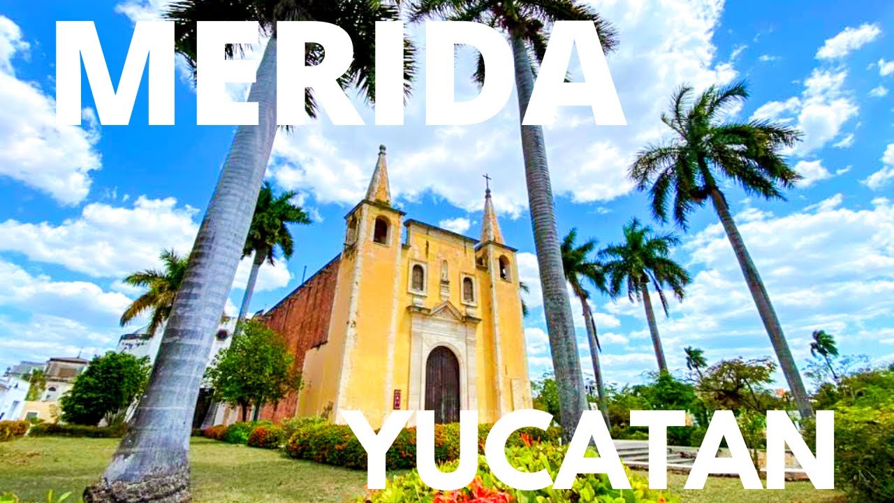 🇲🇽 Walking Tour  from Santa Ana To Palacio Canton Merida Yucatan | Travel Mexico | Virtual Travel