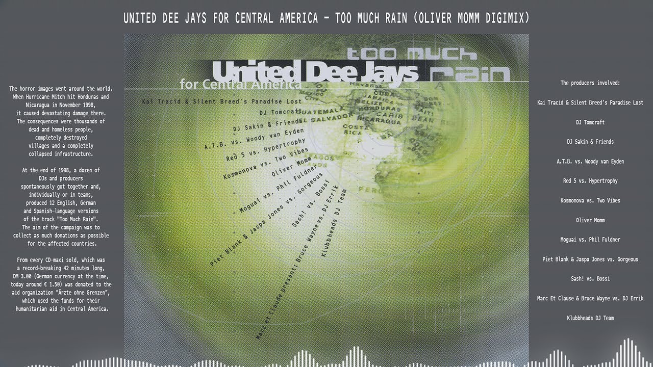 United Dee Jays For Central America - Too Much Rain (Oliver Momm Digimix)