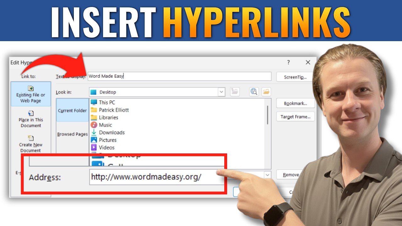 Как вставить гиперссылку в Microsoft Word