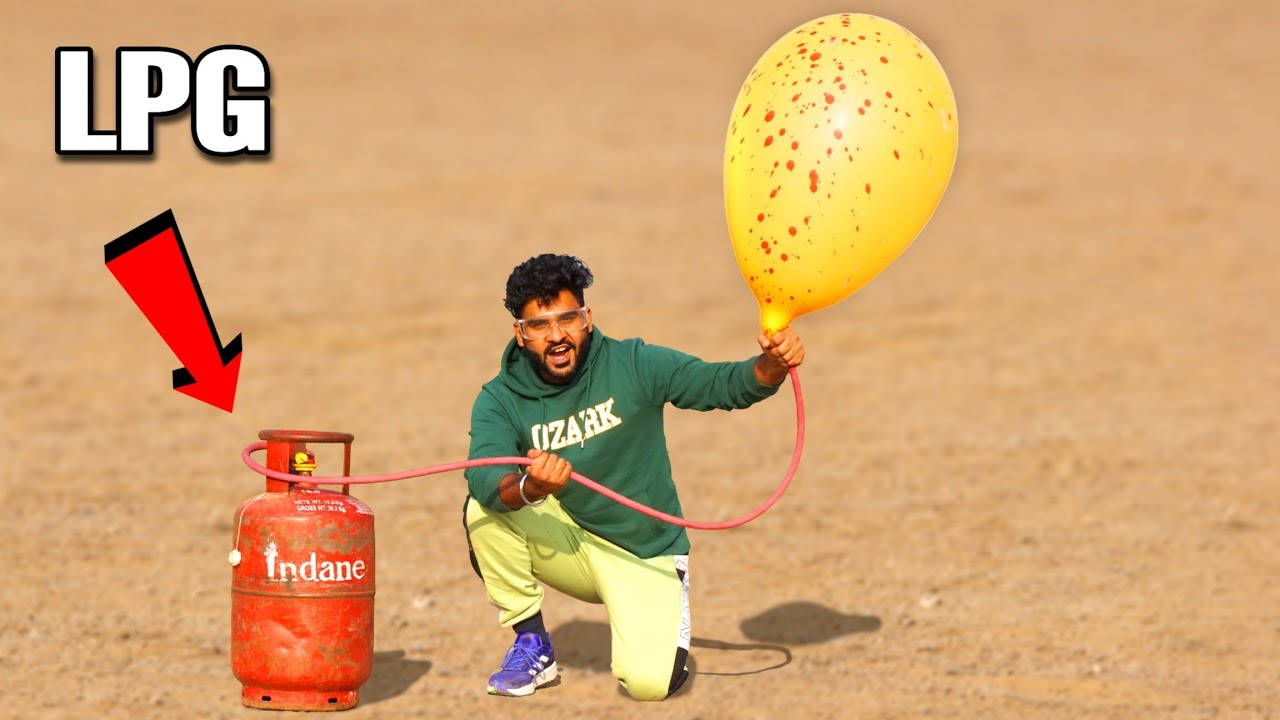 LPG Gas in Big Balloon - Will it Blast ?