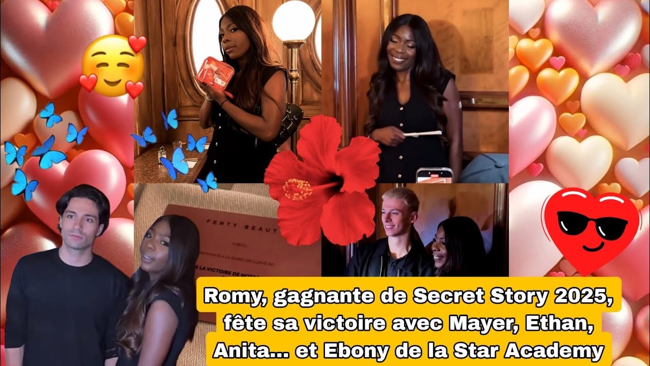 Romy, gagnante de Secret Story 2025, fête sa victoire avec Mayer, Ethan, Anita…et Ebony de la StarAc