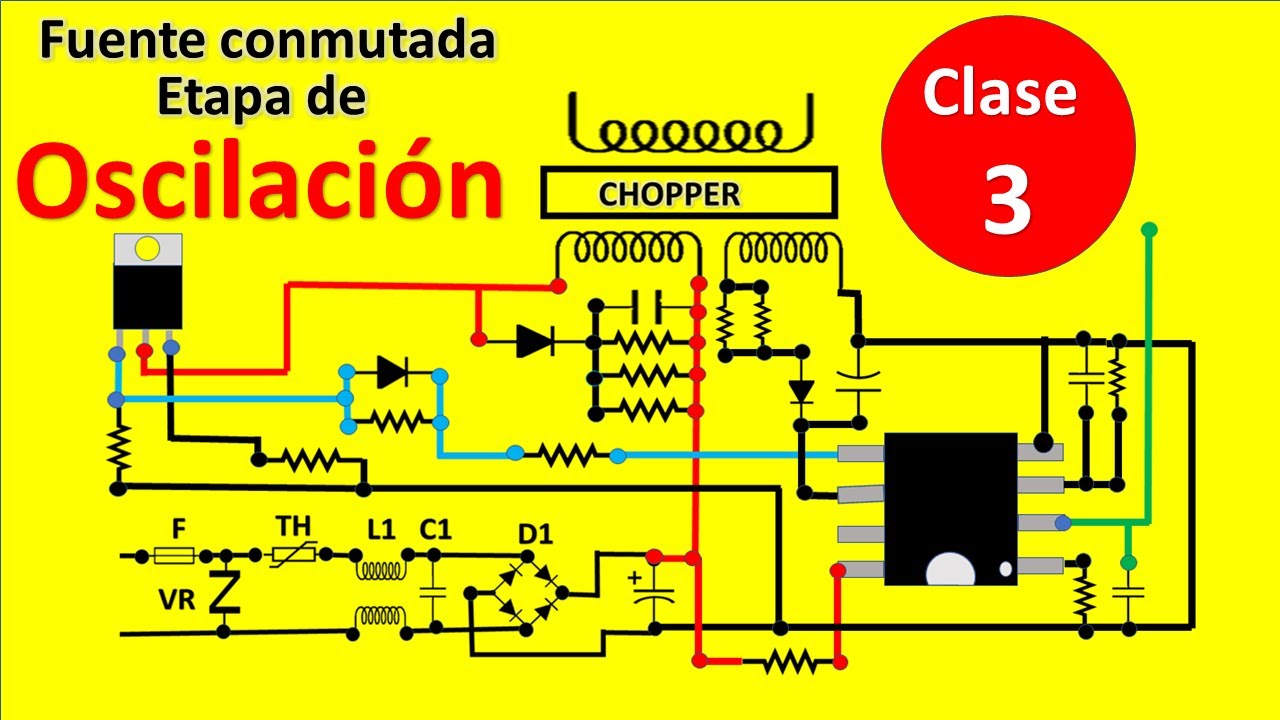 aprendiendo fuente conmutada etapa de oscilacion a control de compuerta mosfet pwm clase 3