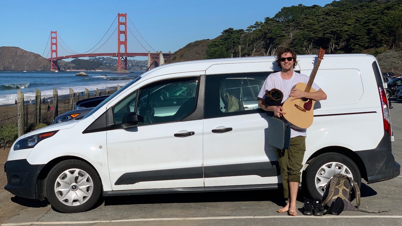 Minimalist Micro Camper Van Tour (Ford Transit Connect)
