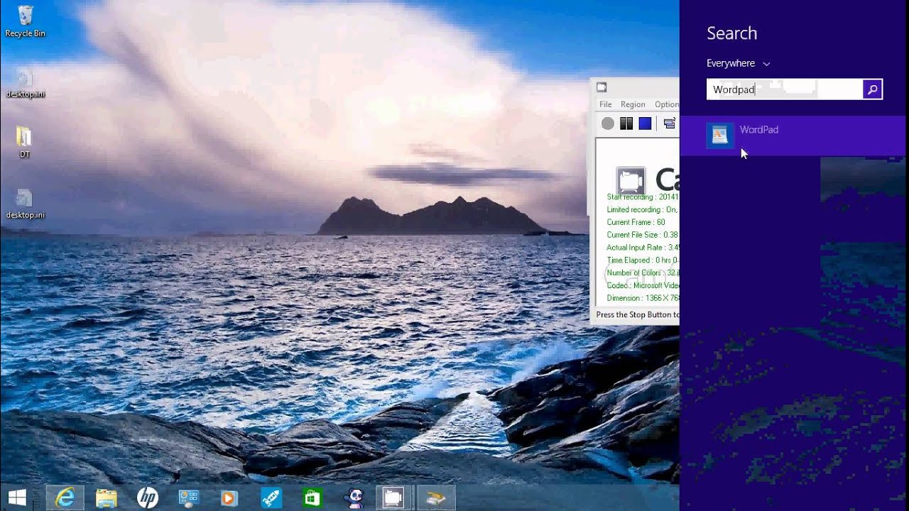 How to Open Wordpad on Windows 8